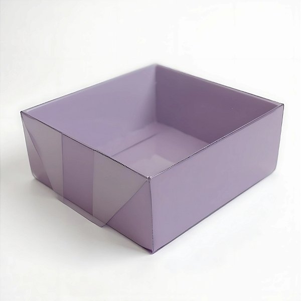 Caixa Pvc Lembrancinha N°4 Base Roxo - 8,5x8,5x3,5cm - 10 unidades - Assk - Rizzo