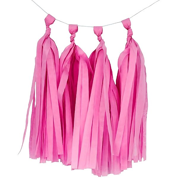 Franja Decorativa De Papel - Rosa Pink - 25x35cm - 5 unidades - Mesa Festa - Rizzo
