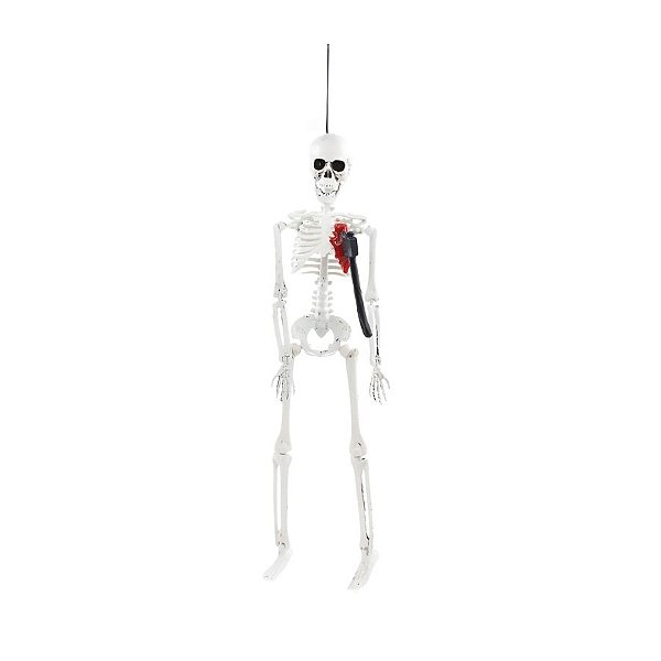 Enfeite para Pendurar - Esqueleto Com Faca No Coração - Halloween - 40cm - 1 unidade - Cromus - Rizzo