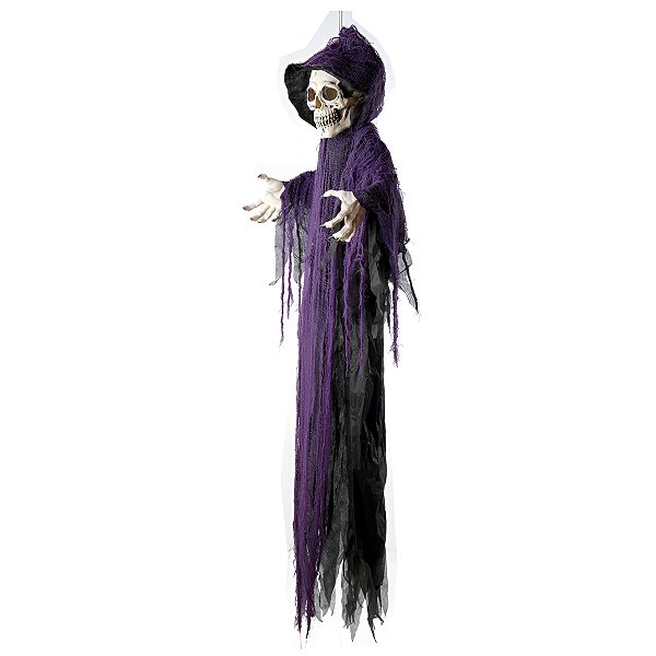 Enfeite Decorativo Halloween - Caveira Oliver - 1,60m - Som e Luz - 1 unidade - Cromus - Rizzo