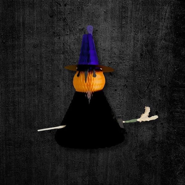 Enfeite Decorativo de Halloween - Bruxa De Papel - 30cm - 1 unidade - Girotoy - Rizzo