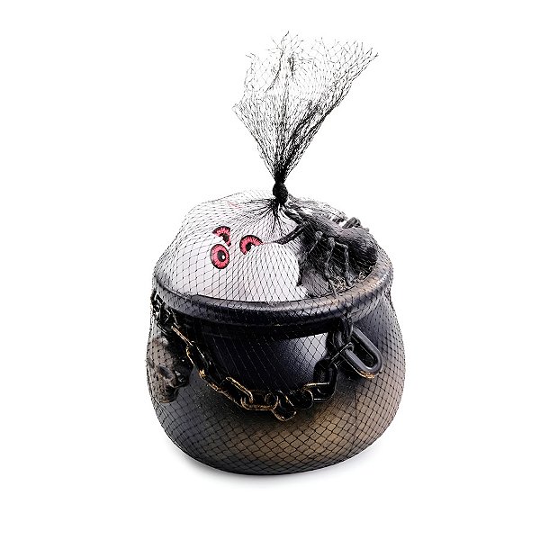 Enfeite Decorativo Halloween - Caldeirão Feitiços da Bruxa - 1 unidade - Cromus - Rizzo