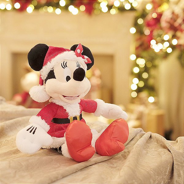Minnie de Pelúcia Roupa Vermelha 45cm - 01 unidade - Natal Disney - Cromus - Rizzo