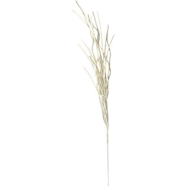 Galho Decorativo com Glitter - Branco - 81cm  - 1 unidade - Rizzo