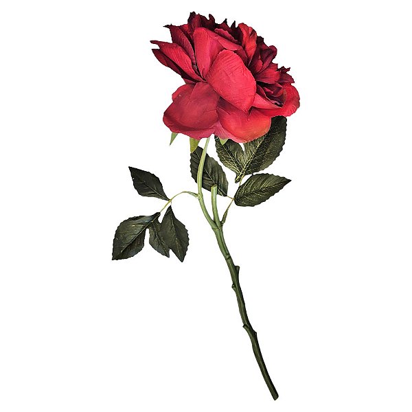 Galho Decorativo Rosa - Vermelha - 39cm - 1 unidade - Rizzo