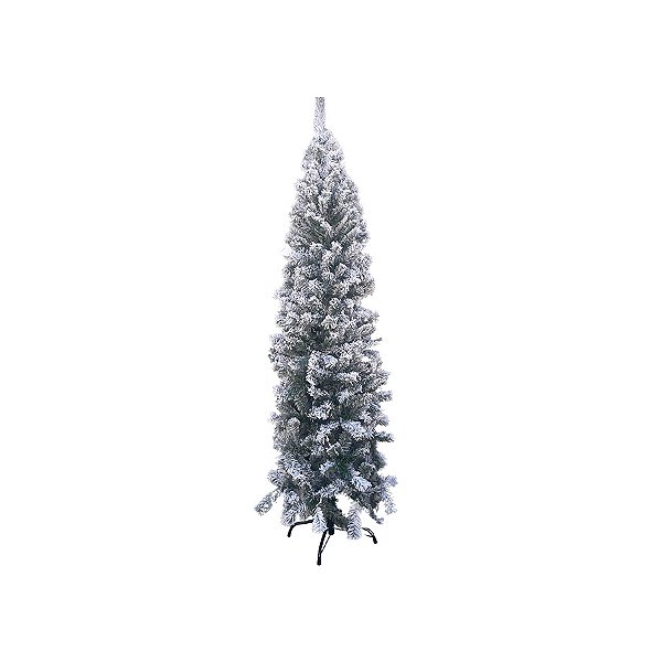 Árvore de Natal Modelo Caiena Nevada Slim - 172 Galhos - 1,20m - Ref. RZO365 - 1 unidade - Rizzo
