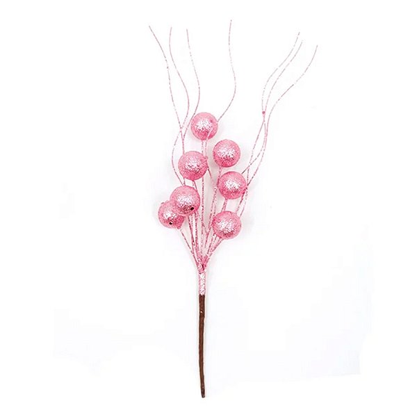 Galho Decorativo - Rose - 45cm - 1 unidade - Rizzo