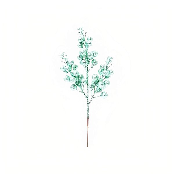 Pick Galhos e Frutas Glitter - Verde - 22cm - 1 unidade - Cromus - Rizzo