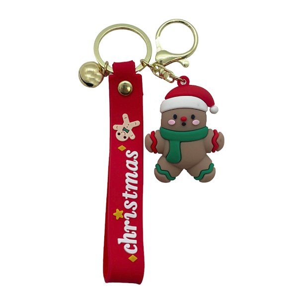 Chaveiro Biscoito de Natal - 5cm - 1 unidade - Rizzo