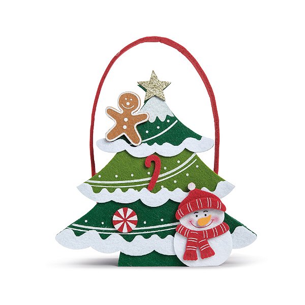 Bolsinha de Natal - Pinheiro Candy - 20x17cm  - 1 unidade - Cromus - Rizzo