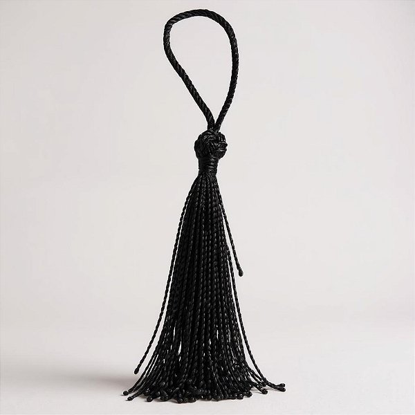 Tassel Decorativo Artesanal - Preto - 13cm - 12 unidades - Artlille - Rizzo
