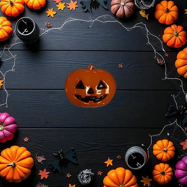 Aplique Decorativo De Hallowen - Abobóra - Laranja - 1,5cm - 10 unidades - Rizzo