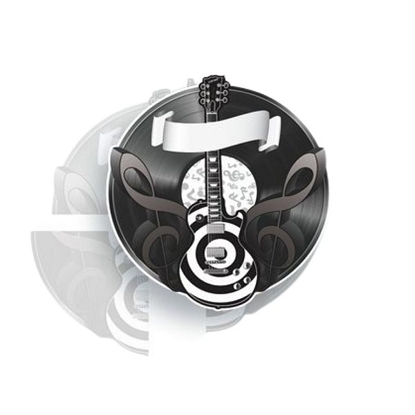 Painel Decorativo - Retrô - Preto e Branco - 84x91cm - 1 unidade - Festa Maluca - Rizzo