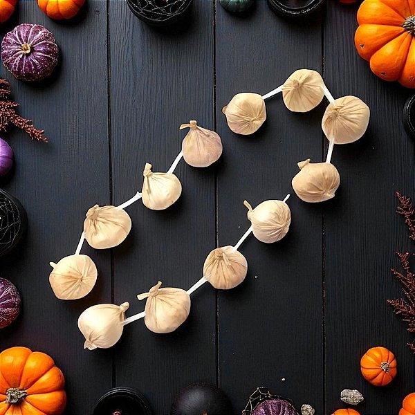 Enfeite Decorativo De Halloween - Cordão De Alho - 1 unidade - Rizzo