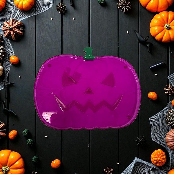Enfeite Decorativo Halloween - Bandeja De Abobóra - Roxo Cristal - 20x15cm - 1 unidade - Rizzo