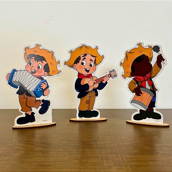 Kit Enfeite Decorativo Festa Junina - Banda - 16x4cm - 3 unidades - Rizzo