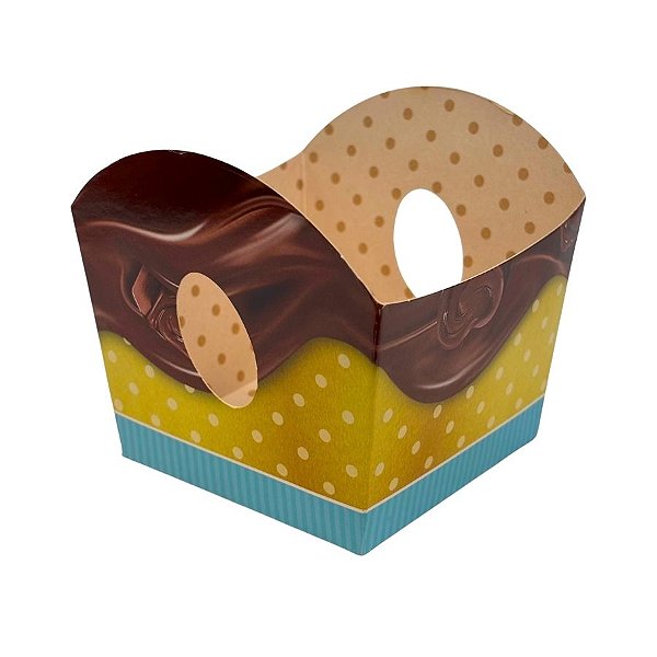 Cestinha Para Doces - Caymmi - 7x8x7cm - 10 unidades - Cromus - Rizzo