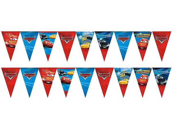 Faixa Decorativa Festa Carros - 01 unidade - Regina -  Festas