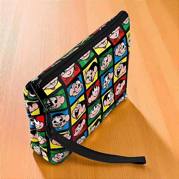 Necessaire Turma Da Mônica - Rostos Coloridos - 14x4x20cm - 1 unidades - Rizzo