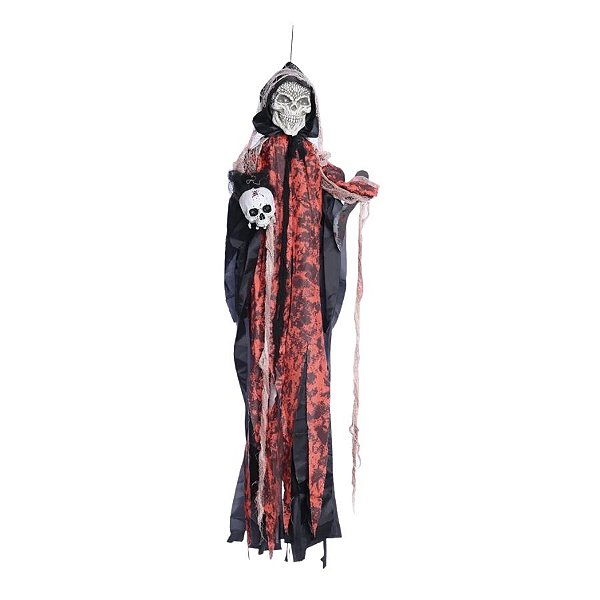 Enfeite Decorativo de Halloween Com Luz e Som - Caveira Martino - 120cm - 1 unidade - Cromus - Rizzo