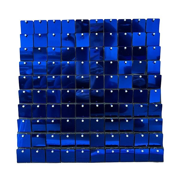 Painel Metalizado Shimmer Wall Azul - 30x30cm - 1 unidade - Rizzo