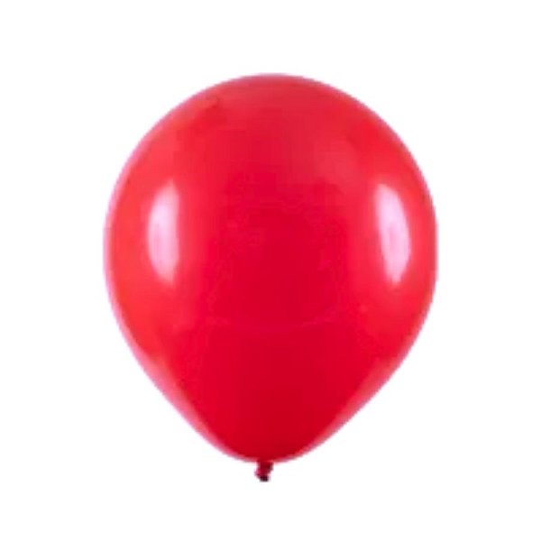 Balão de Festa Redondo Profissional Látex Liso - Vermelho Cereja - 1 unidade - Art-Latex - Rizzo