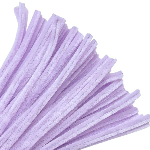 Haste de Chenille 30cm - Lilás - 100 unidades - Art Montagem - Rizzo