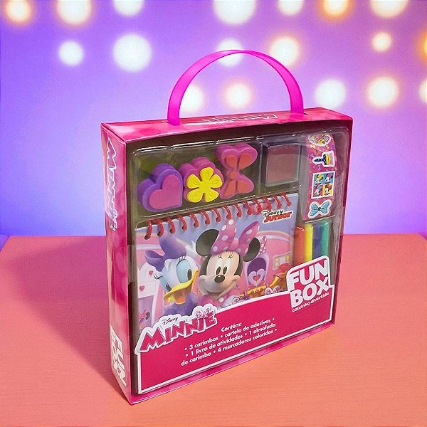 Kit Para Colorir Caixinha Divertida - Minnie Mouse - 10 Itens - 1 unidade - Disney Original - Rizzo