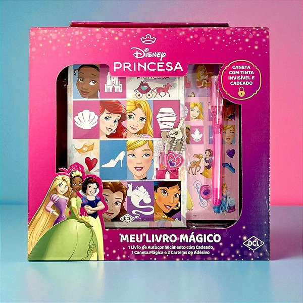 Kit Meu Livro Mágico - Princesas - 1 unidade - Disney Original - Rizzo