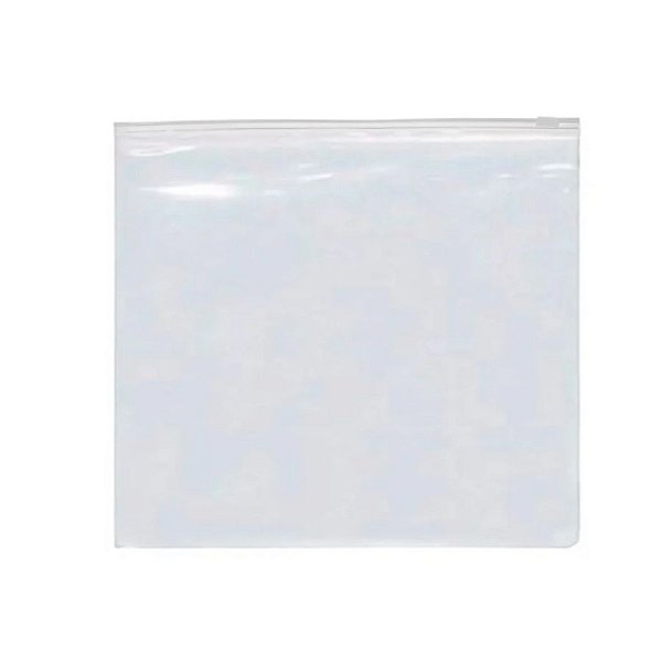 Saco Trilho Zip Branco - 15x15cm - 50 unidades - Rizzo