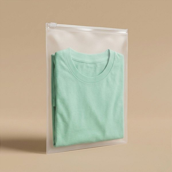 Saco Trilho Zip Transparente Fosco - Trilho Transparente - 15x23cm - 50 unidades - Rizzo
