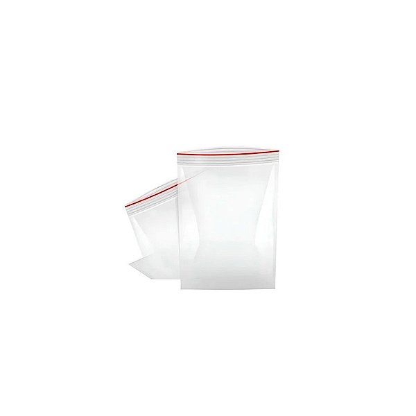 Saco Zip Transparente 4x6cm - 100 unidades - Rizzo