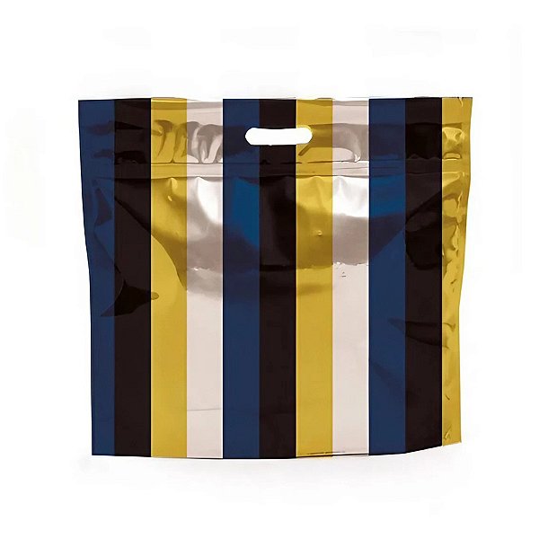 Sacola Metalizada com Zip P - Robert - 1 unidade - Cromus - Rizzo