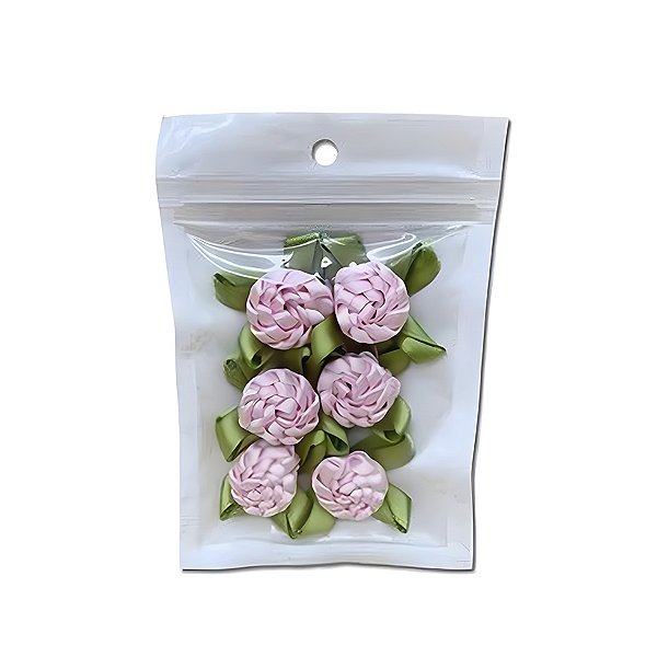 Saco Zip com Furo Fundo Branco 10x15cm - 100 unidades - Rizzo
