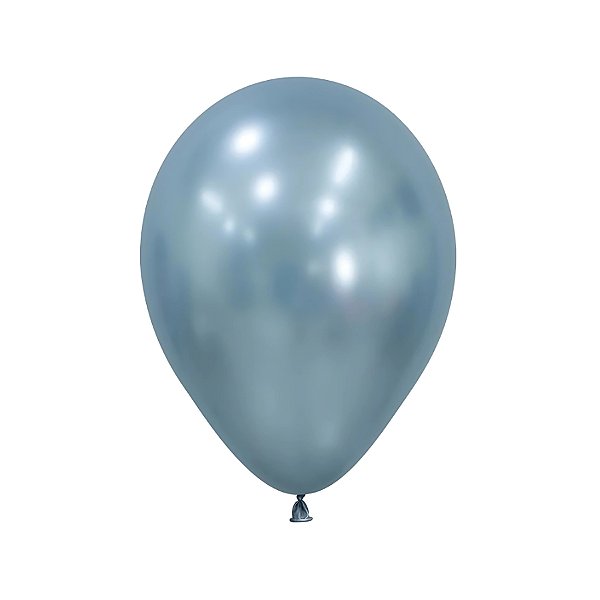 Balão de Festa Látex Silk - Azul Ártico (Cor: 839) - Sempertex - Rizzo - SILK