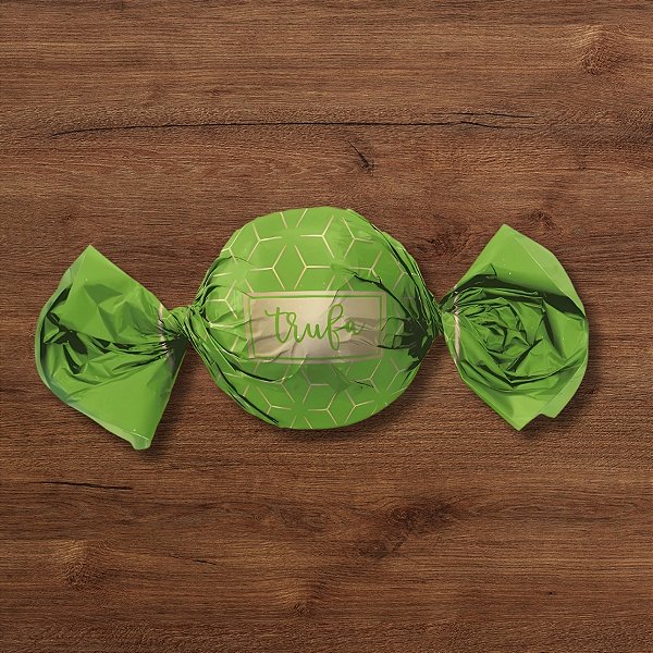 Papel Trufa 14,5x15,5cm - Star Verde - 100 unidades - Cromus - Rizzo