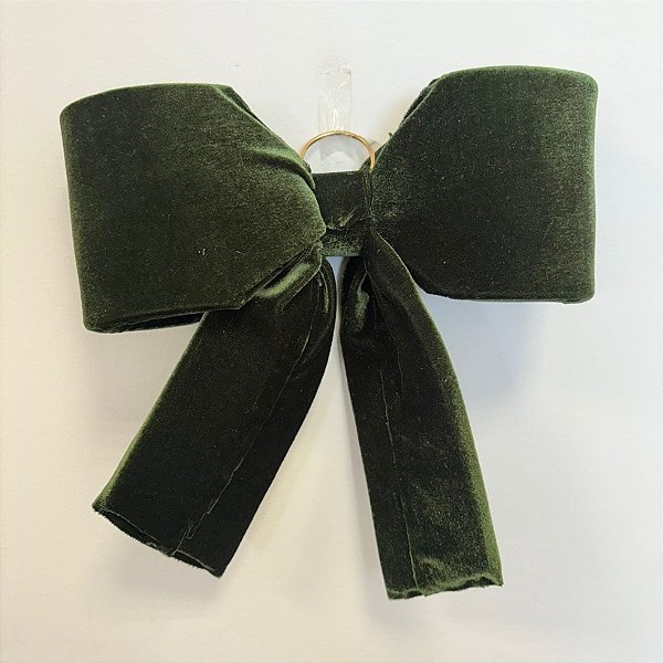 Laço de Veludo Verde Hortelã M - 25x27x7cm - 1 unidade - Rizzo
