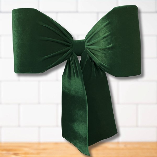 Laço Giga Veludo Verde P - 64x70x11cm - 1 unidade - Rizzo