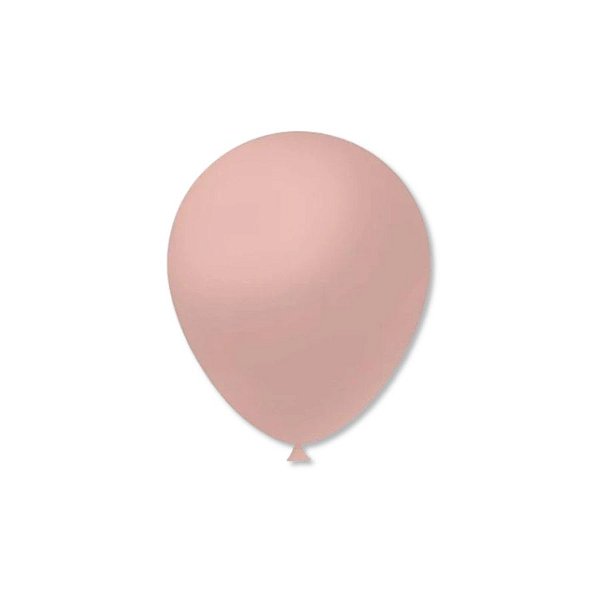 Balão de Festa Látex Liso - Rosa Nude -  unidades - FestBall   - Rizzo