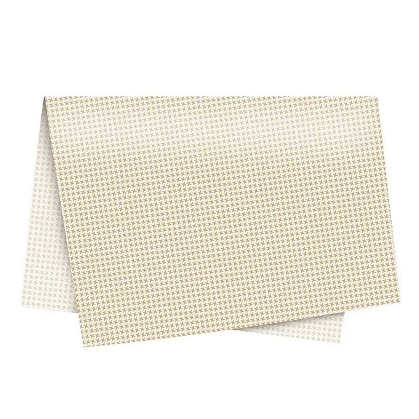 Papel de Seda - 49x69cm - Charm Ouro - 10 unidades - Cromus - Rizzo