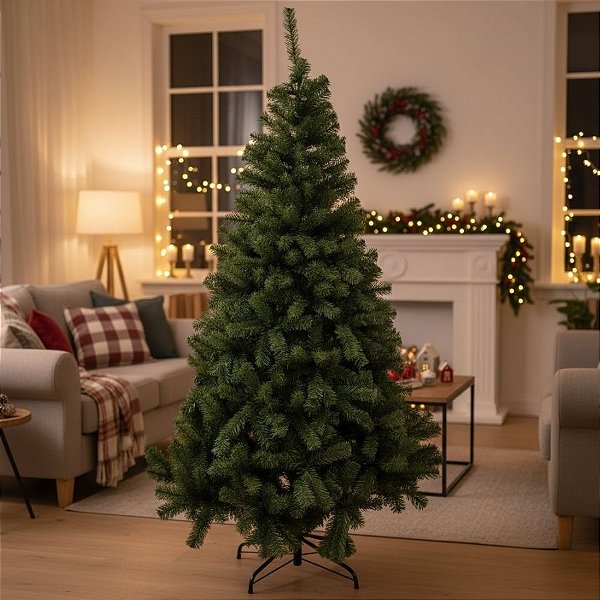 Árvore de Natal Ipanema - 1100 Galhos - 2,10m  - 1 unidade - Cromus - Rizzo