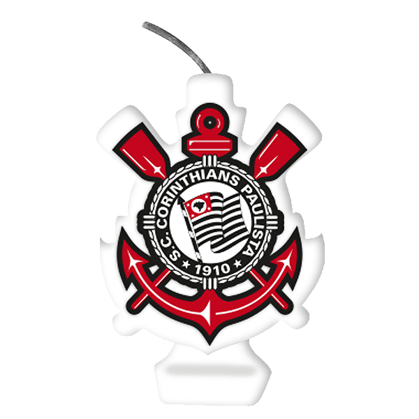Vela Emblema Festa Corinthians - 1 unidade - Festcolor -  Embalagens e Festas