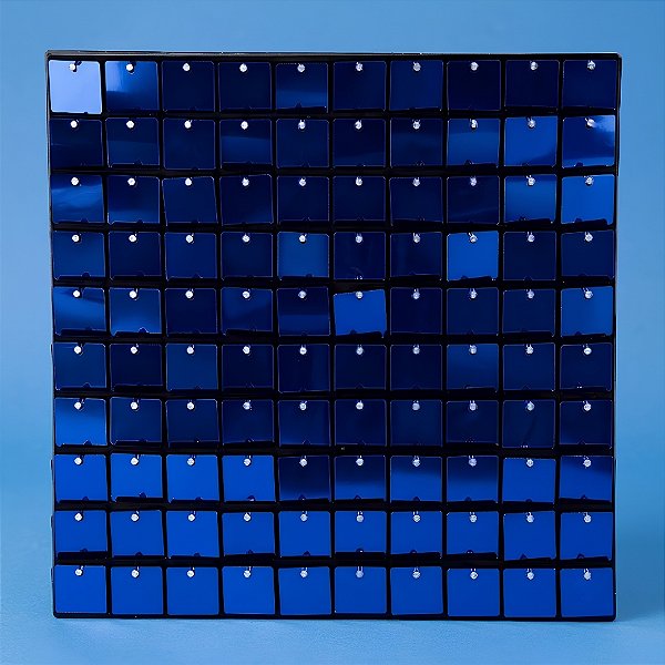Painel Metalizado Shimmer Wall - Azul Escuro - 30cm x 30cm - 1 unidade - Rizzo
