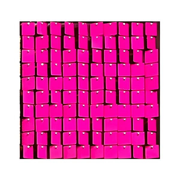 Painel Metalizado Shimmer Wall Rosa Neon - 30x30cm - 1 unidade - Rizzo