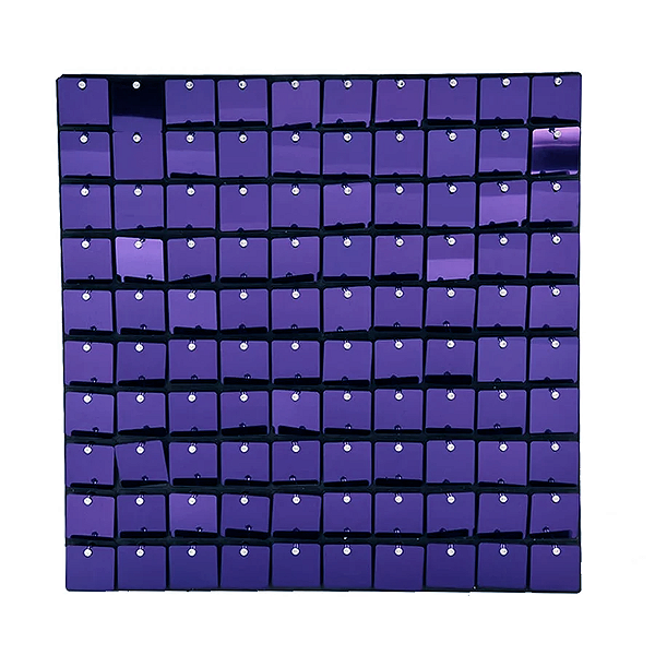 Painel Metalizado Shimmer Wall Roxo Nacarado - 30x30cm - 1 unidade - Rizzo