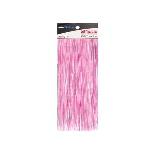 Cortina para Balão Slim Frutacor - Rosa - 01 Unidade - Cromus Balloons - Rizzo Balões
