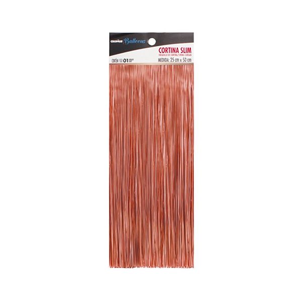 Cortina para Balão Slim Metalizada Fosco - Rose Gold - 01 Unidade - Cromus Balloons - Rizzo Balões