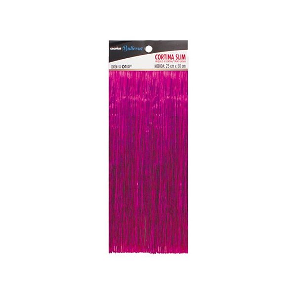 Cortina para Balão Slim Reflex - Rosa - 01 Unidade - Cromus Balloons - Rizzo Balões