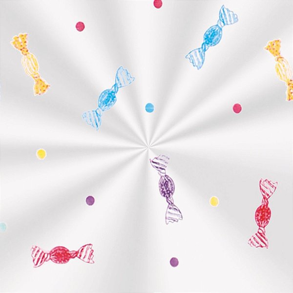 Saco Transparente Decorado - 11x19,5cm - Balas Sortidas - 100 unidades - Cromus - Rizzo