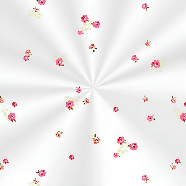 Saco Transparente Decorado - 11x19,5cm - Mini Garden  - 100 unidades - Cromus - Rizzo